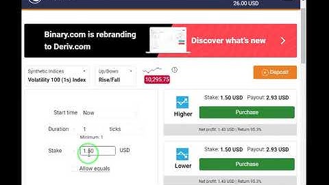 Binary.com Tick trading with Robot and withdraw to Skrill