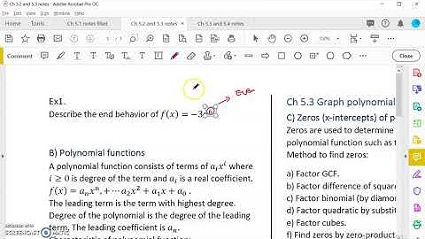 OpenStax College Algebra Ch 5.2 Power and Polynomial functions