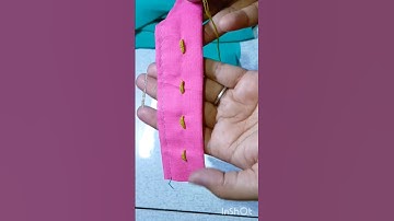 The easiest way to make a hook on a blouse ✨#hook-i#blouse #tricks