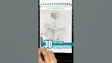 #3d #composition #tipsandtricks #shading #cubes #nata #jeebarch #nid #exampreparation #beginners