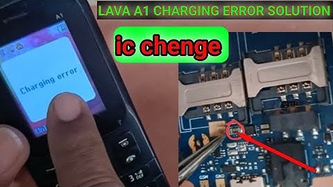 Lava A1 Charging Error Problem 100% Solution || Lava A1 Super चार्जिंग त्रुटि || Lava A1 Charging ic