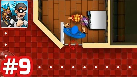 Robbery Bob - Gameplay Walkthrough - Part 9 Advanced (Level 6 - 10) Perfect iOS/Android