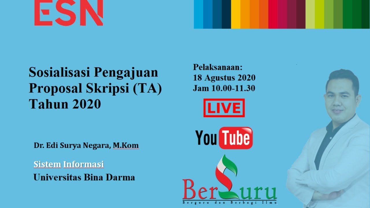 Sosialisasi Pengajuan Proposal Skripsi (TA1) Sistem Informasi Tahun