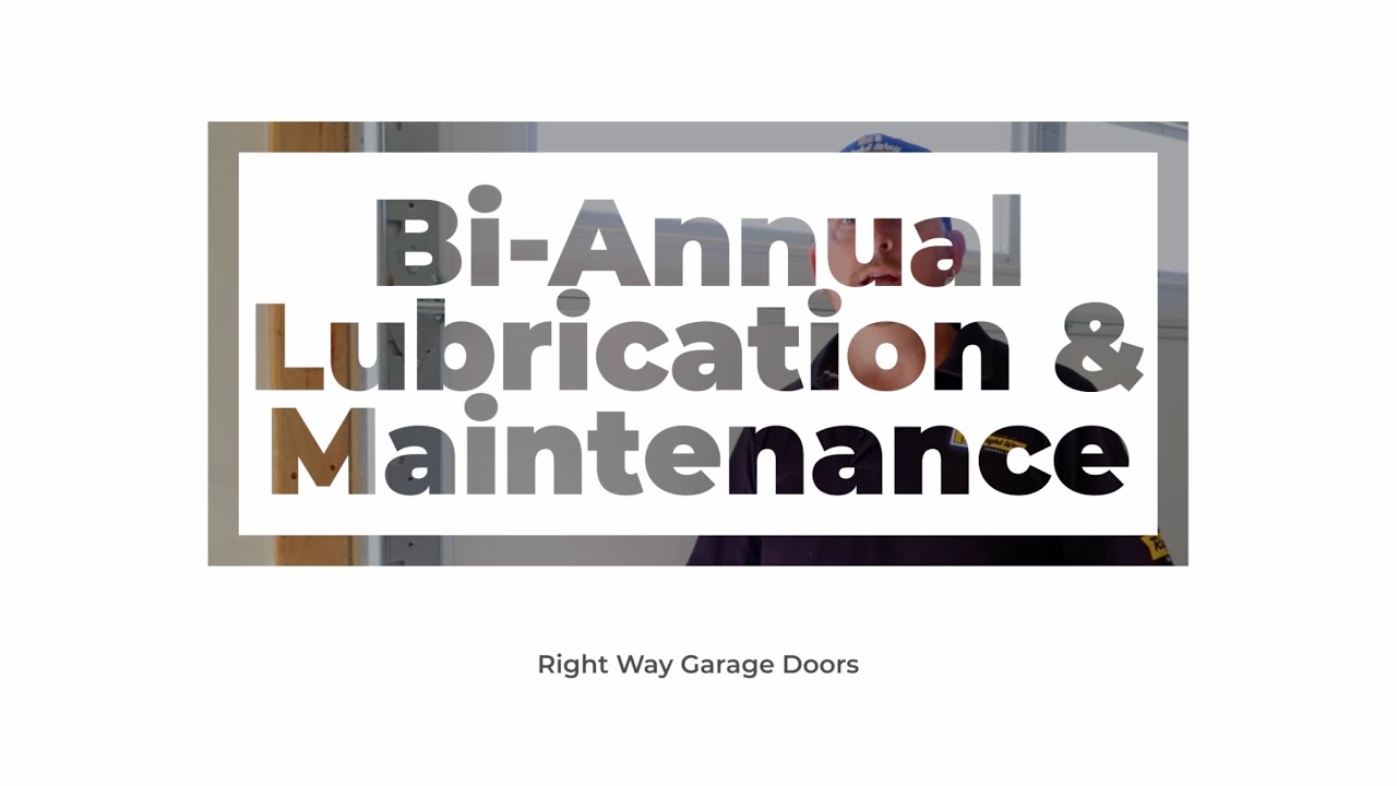 How To Lubricate Your Garage Door BiAnnual Maintenance Right Way