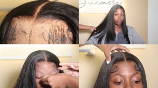 Very Detailed PLUCKING, INSTALL, LAYERS + MORE Closure Wig Using ONLY Melting Spray Ft Luv Me Hair