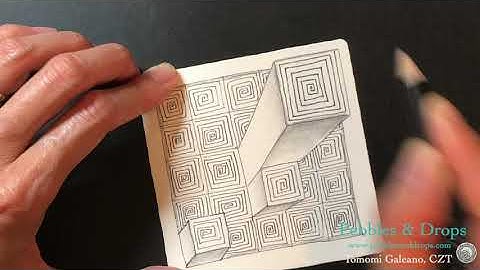 Simplified 3D Grid with the Zentangle Method