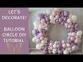 Butterfly balloon circle using new balloon colors  diy tutorial