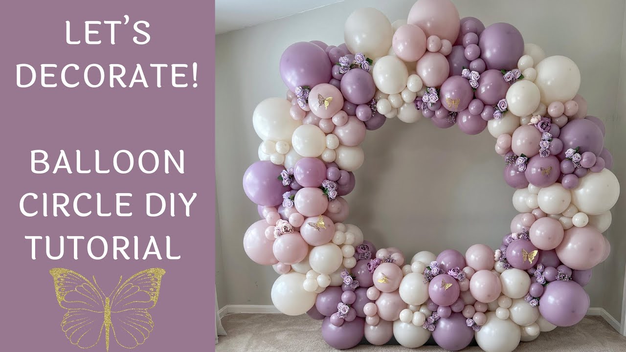 Butterfly Balloon Circle Using New Balloon Colors | DIY Tutorial
