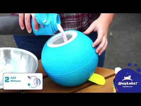 Yay Labs SoftShell blue color Ice Cream Ball 1 pint Ice Cream Maker