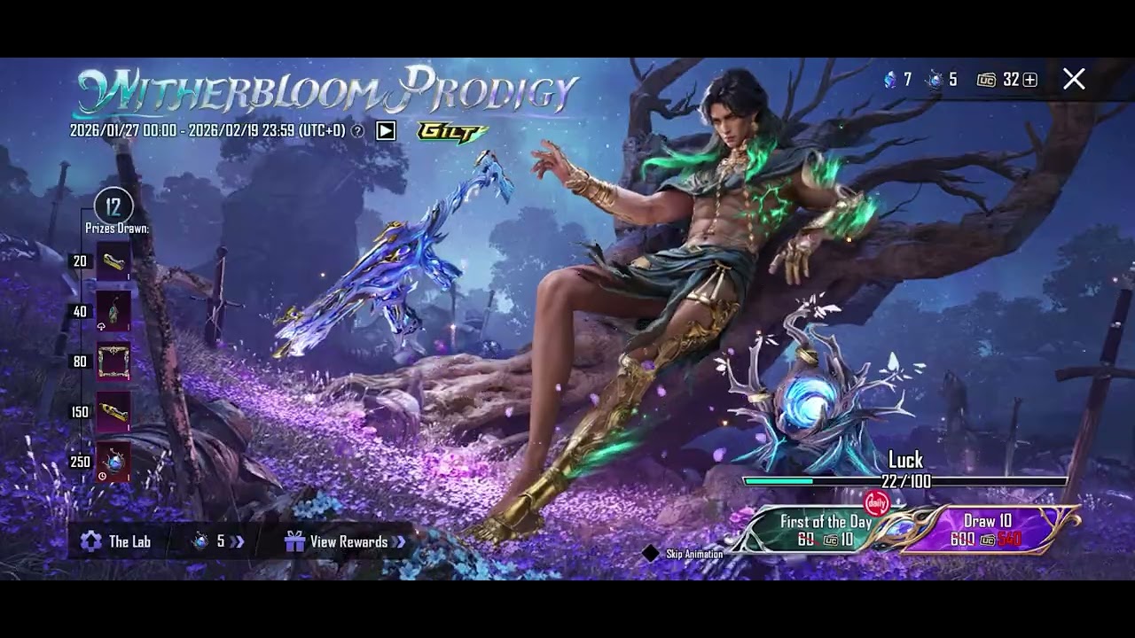 Daily 10 uc spin check luck 