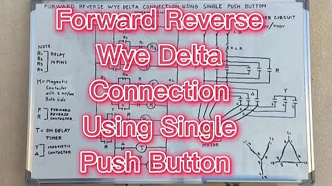 Forward Reverse Wye Delta Connection Using Single Push Button