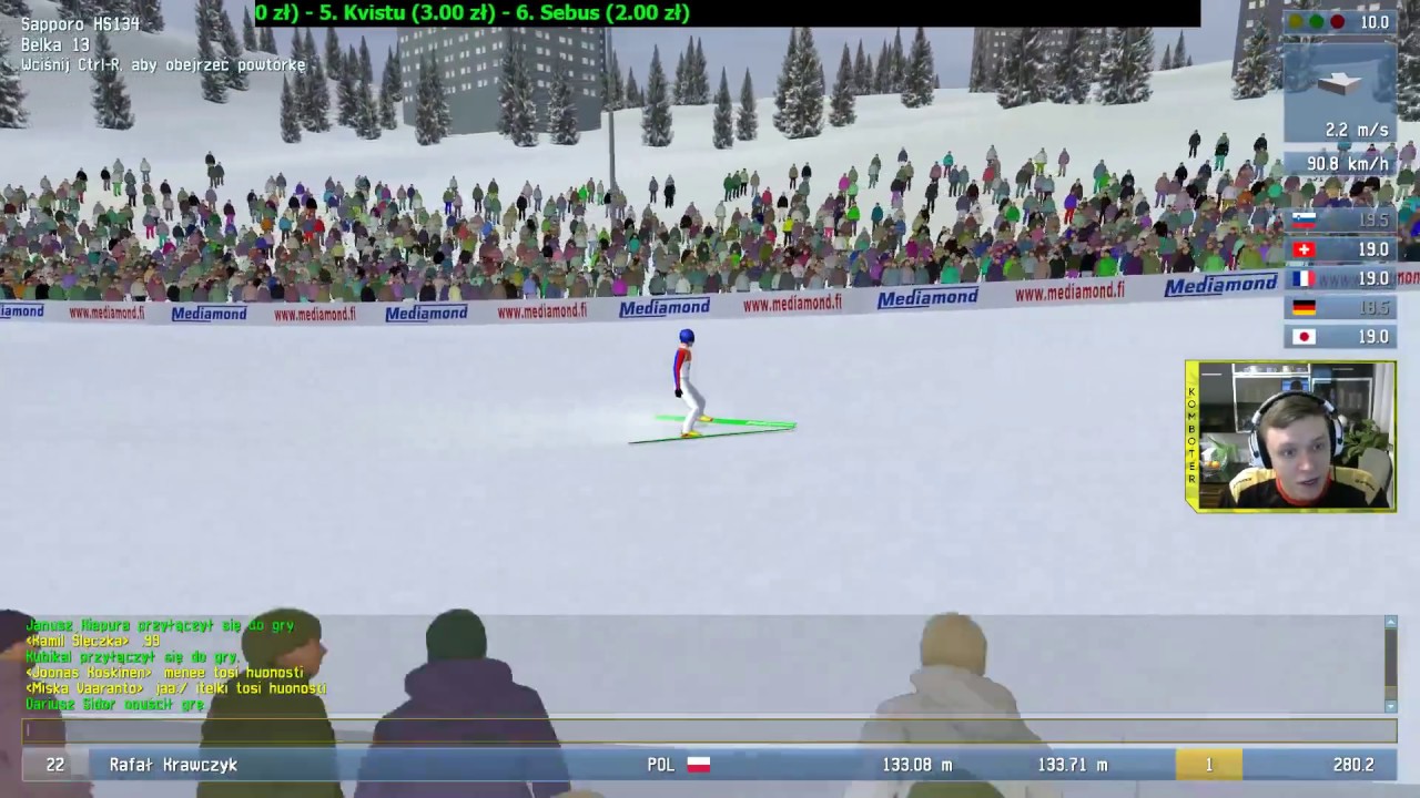 Komboter Deluxe Ski Jump 4 Online World Cup Pl 5 Live 0803 pertaining to Deluxe Ski Jump 5 Youtube