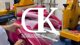 Satisfying silicone factory work, rubbing mixing. Who loves pink?