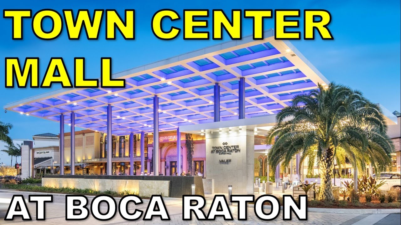 Walking Boca Raton, Florida Town Center Shopping Mall 