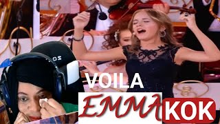 I CRIED! She Is Only 15 Year Old Emma Kok and Andre Rieu Sings 'Voila'  First Time Reaction