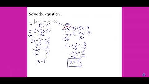Solving Absolute Value Equations with Extraneous Solutions