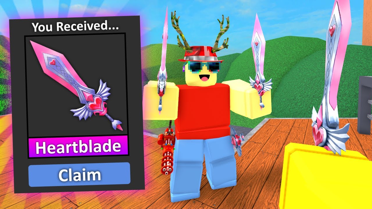 Roblox Murder Mystery 2 MM2 Heartblade Godly Knife and Guns