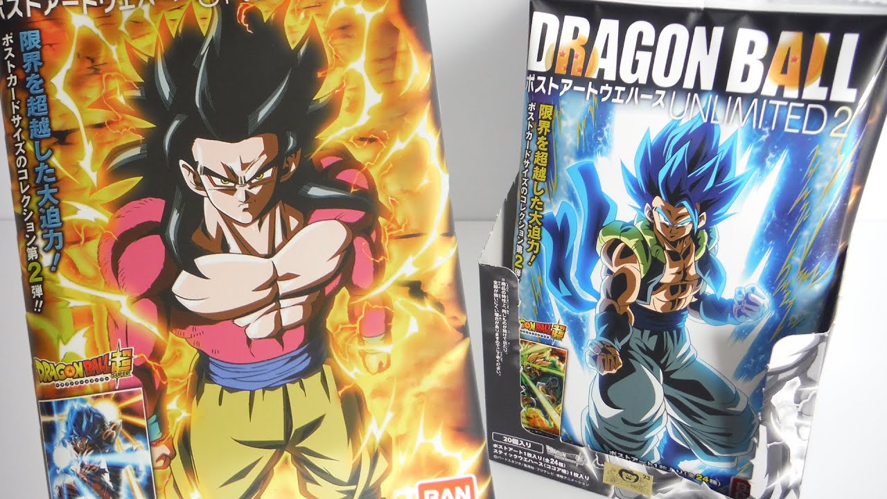 未開封 ドラゴンボール ウエハース UNLIMITED 第1弾 2箱 2BOX ドラゴンボール ポストアートウエハースUNLIMITED2『1BOX 開封