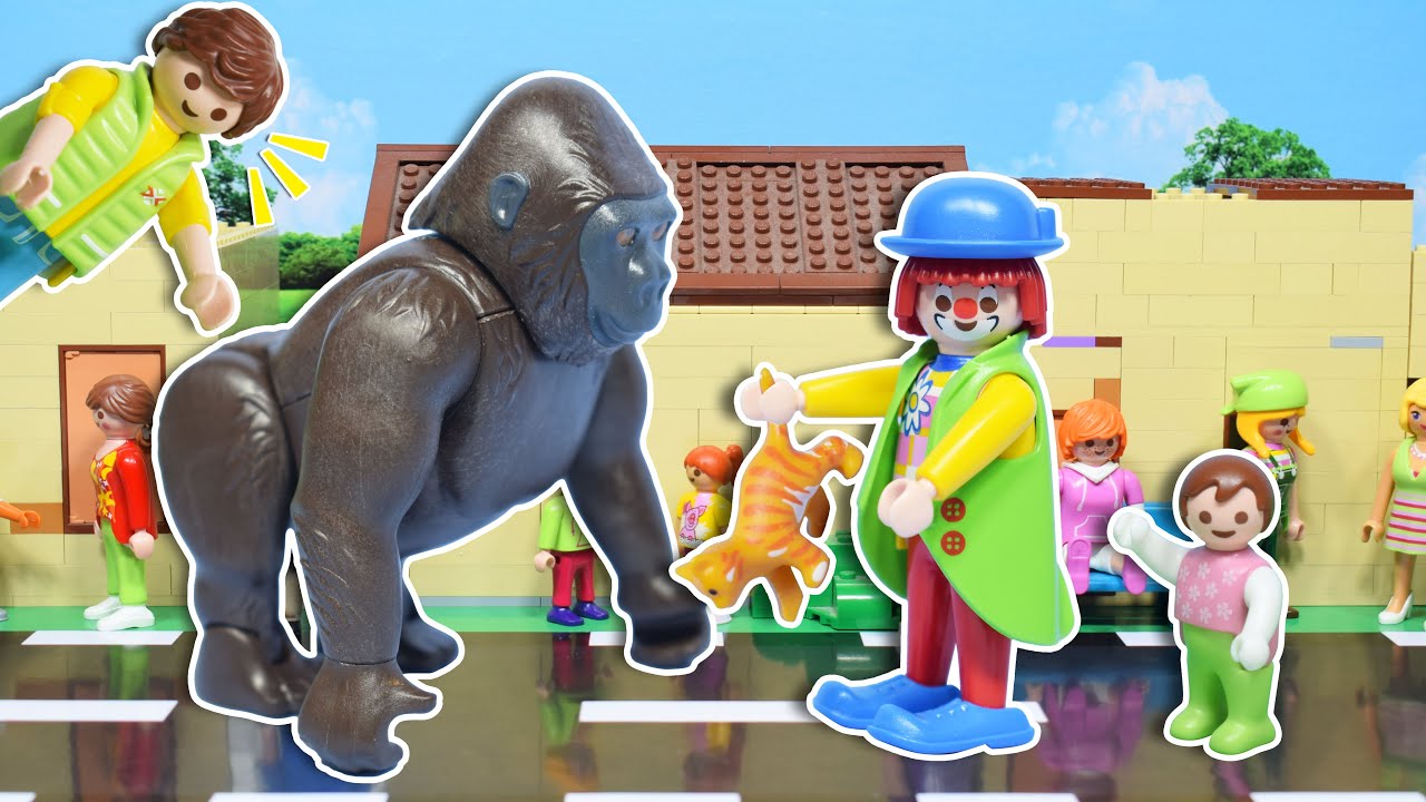 البلياتشو سرق القطة بتاعت سمسم و الغوريلا ضربتة - عائلة ساندي - قصص اطفال