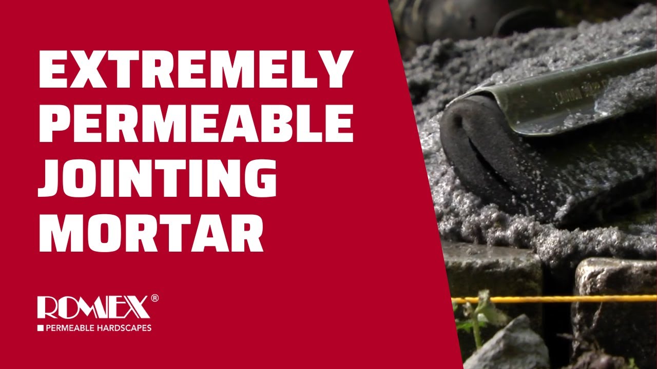 ROMEX DRAIN Extremely Permeable Jointing Mortar Pressure Washer