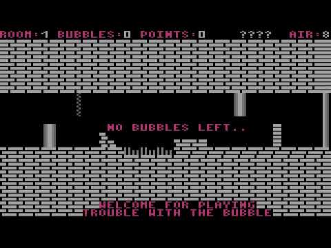 ATARI 8BIT XL XE Trouble With The Bubble ~ BUBBLE GHOST Joerg Forg 400 800 600 1200 1400 1450 ATARIM