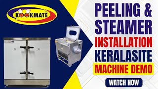 Commercial Food Steamer & Vegetable washing and peeling Machine Setup | Live Demo #shorts #trending