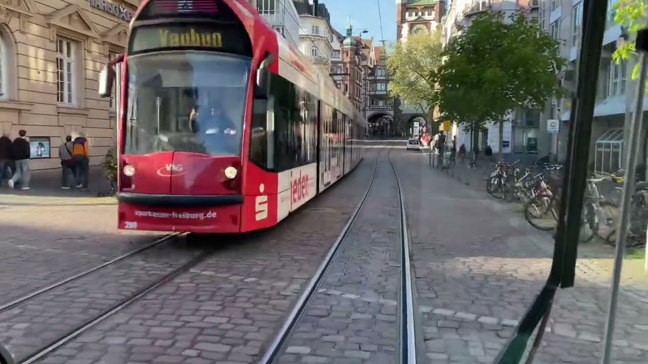 Cab View Videos Tram Line 4 Freiburg im Breisgau 🇩🇪 Germany