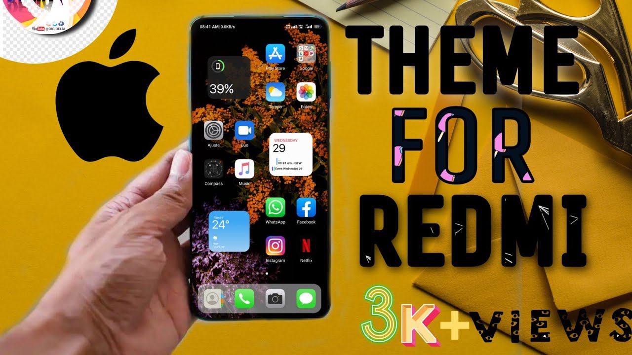Ios 14 Theme for MIUI 11 Theme for REDMI XIAOMI / IOS 14 Theme