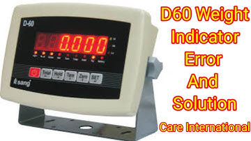 D60 Weighing Indicator Error 2 | Reason & Solution in Urdu/Hindi | Weighing Scale Repair