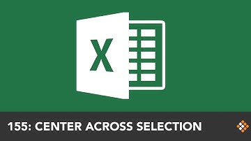 Center Across Selection in Excel | Everyday Office 045