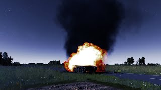 WARNO - Luftwaffe Tornado anti-tank plane smokes a T-55AM1 tank! #warno #gaming #tanks #coldwar