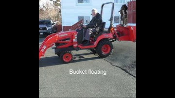 Kubota BX bucket float tests #shorts