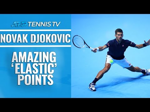 Amazing Novak Djokovic 'Elastic' Points