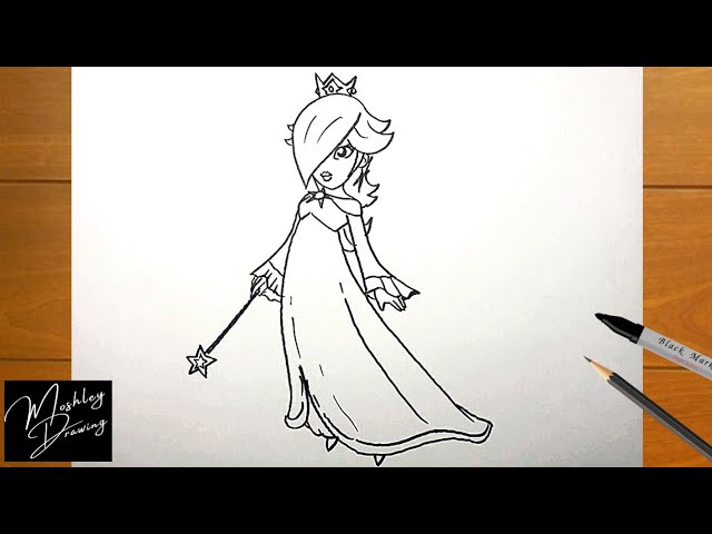 How To Draw Rosalina From Wii Mario Kart Step By Step how-to-draw-rosalina-from-wii-mario-kart-step-by-step