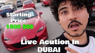 Live Auction In DUBAI Amazing Cars  ( INSANE PRICES )