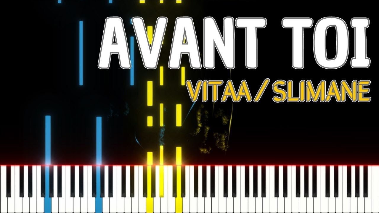 Avant toi VITAA SLIMANE (PIANO TUTO) #pianotutorial