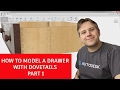 Fusion 360 Tutorial - How to Model an Assembly Drawer with Dovetails from Start to Finish Part 1