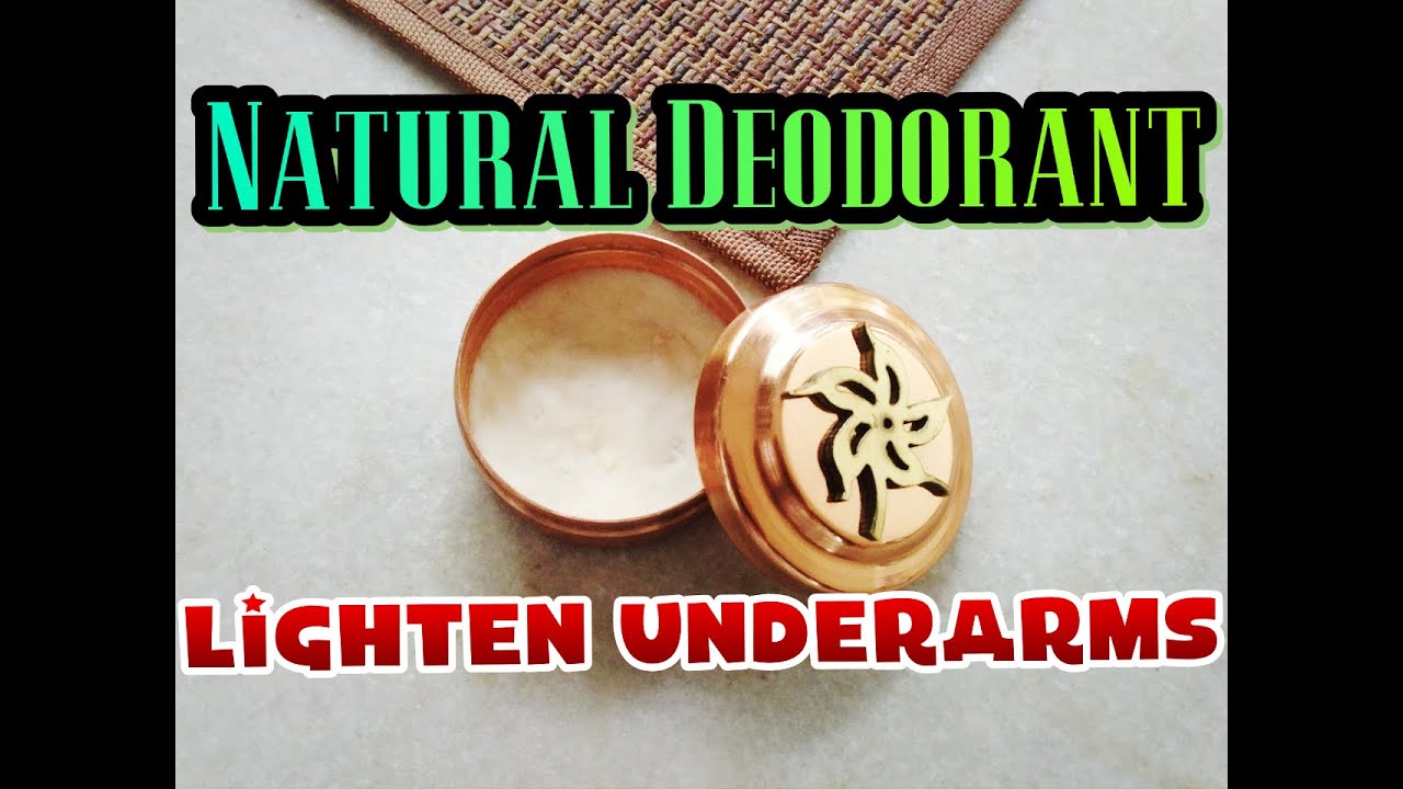 Natural Deodorant Recipe Lighten DARK underarms Mild for Sensitive