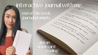 weekly reset journaling prompts for clarity + growth | interactive journal with me by Claudia Spaurel 8,382 views 2 years ago 15 minutes