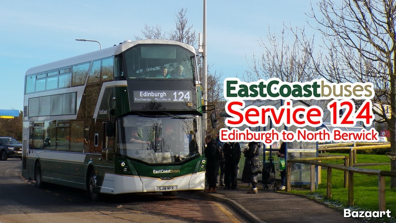 EastCoastBuses Service 124 Edinburgh to North Berwick • Gemini 3 512 SJ18NFR