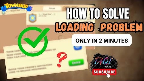 Township CO-OP Not Loading | How To Solve LOADING DATA PROBLEM?
