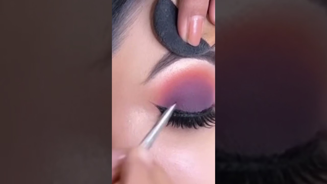 Eye makeup with Purple dress|| Eye makeup tutorial beautiful look 