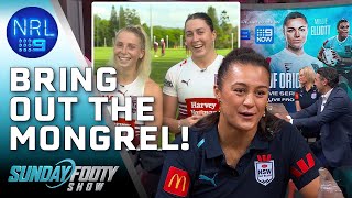 Mind games begin ahead of Women's State of Origin - Turn it up: Sunday Footy Show | NRL on Nine
