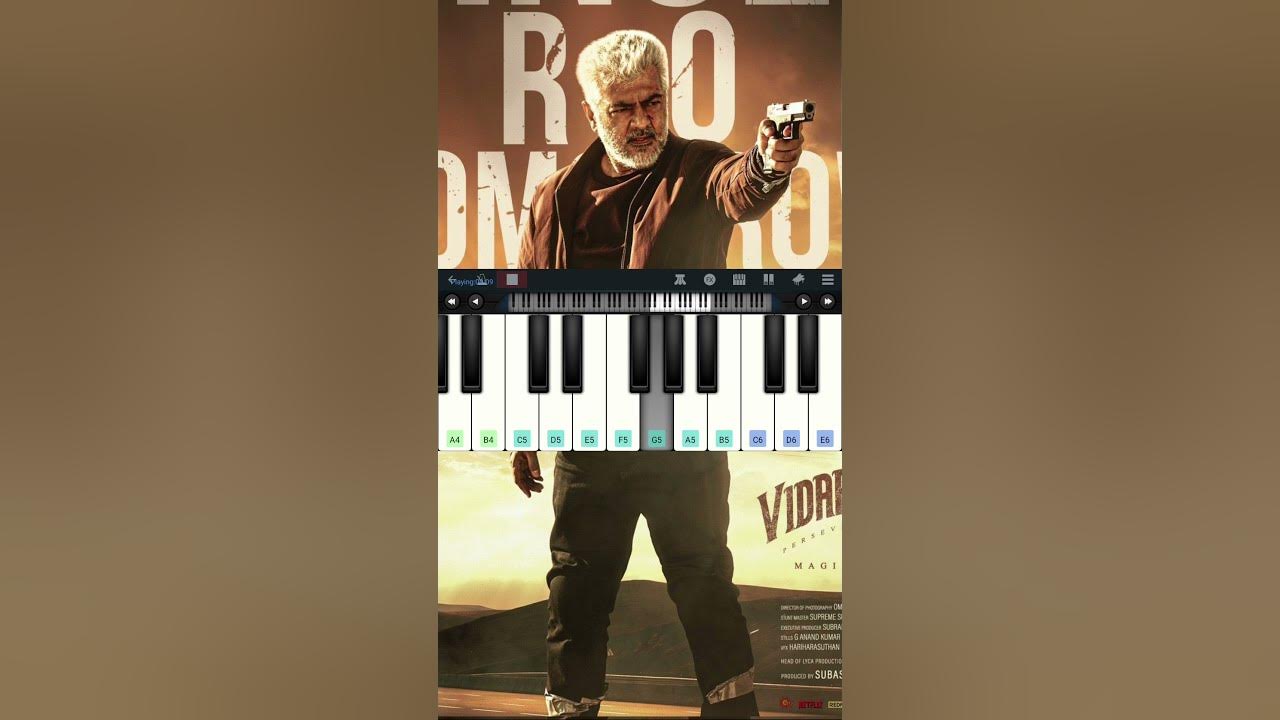 Pathikichu Song | Vidaamuyarchi | Piano Tutorial