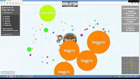 First Gameplay Of Agar.io // 100 Bagar.io Bots #EPIC