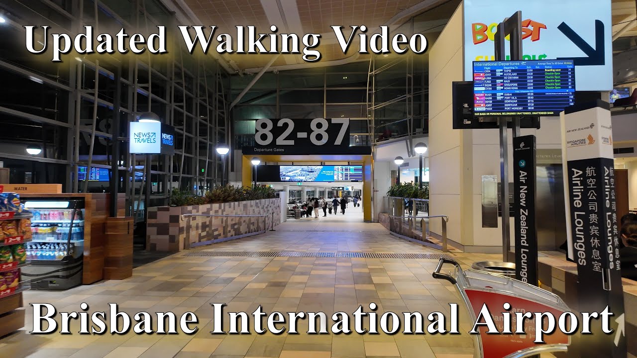 4K Brisbane Airport Update Video - International Terminal #brisbane # ...