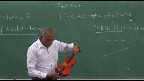Mechanics of Machines-II Lecture No-43 self excited vibrations