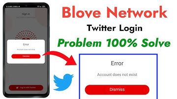 Blove Account Does Not Exist Problem Solve ! Blove network twitter login problem 100% solve