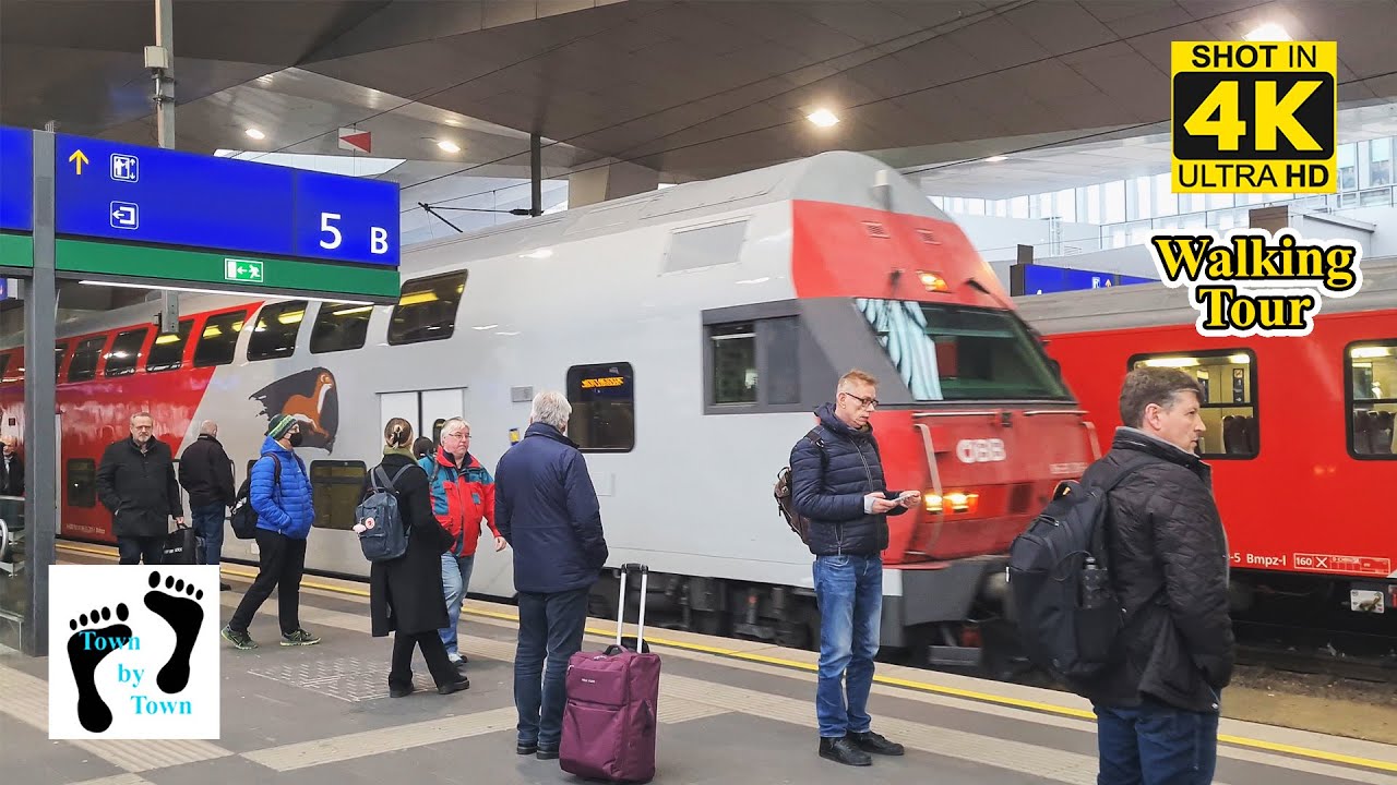 💥 Wien, Vienna City Walking, Hauptbahnhof, Arsenal, 4k, 60fps