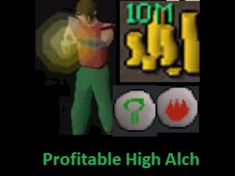 Profitable items to High Alch for p2p and f2p accounts May 2023